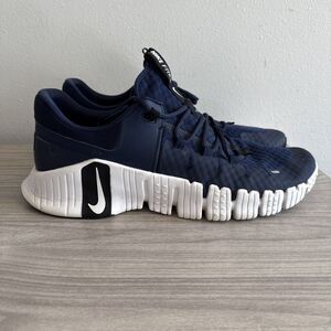 Size 17-Men’s Nike Free Metcon 5 TB Navy Blue White Training Shoes FN6616-403